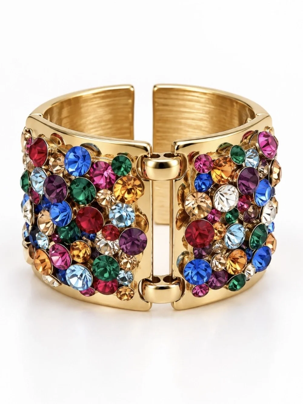 KATE SPADE • Vintage Crystal Kaleidoscope Multicolor Statement Bracelet